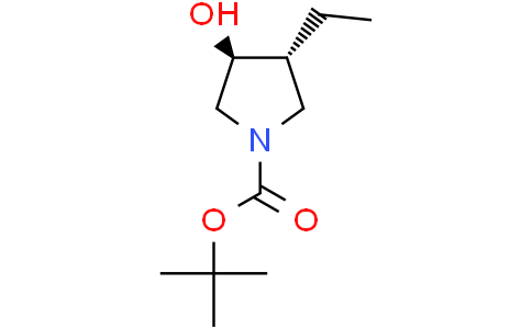 tert-butyl trans-3-ethyl-4-hydroxy-pyrrolidine-1-carboxylate