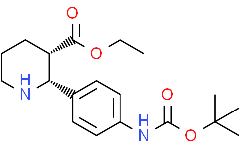 ethyl cis-2-[4-(tert-butoxycarbonylamino)phenyl]piperidine-3-carboxylate