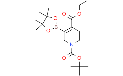 1-tert-butyl 4-ethyl 5-(tetramethyl-1,3,2-dioxaborolan-2-yl)-1,2,3,6-tetrahydropyridine-1,4-dicarboxylate
