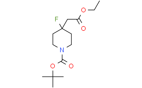 tert-butyl 4-(2-ethoxy-2-oxo-ethyl)-4-fluoro-piperidine-1-carboxylate