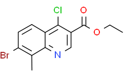 7-Bromo-4-chloro-8-methylquinoline-3-carboxylic acid ethyl ester