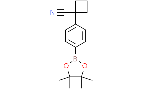 1-[4-(4,4,5,5-tetramethyl-[1,3,2]dioxaborolan-2-yl)-phenyl] -cyclobutanecarbonitrile