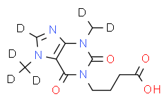 1-(3-Carboxypropyl)-3,7-dimethylxanthine-d6