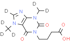 1-(3-Carboxypropyl)-3,7-dimethylxanthine-d6