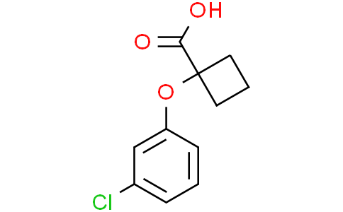 1-(3-chlorophenoxy)cyclobutanecarboxylic acid