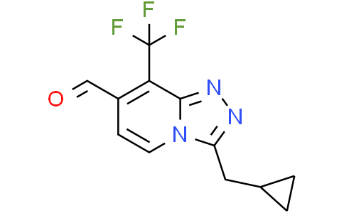 3-(cyclopropylmethyl)-8-(trifluoromethyl)-[1,2,4]triazolo[4,3-a]pyridine-7-carbaldehyde