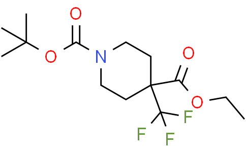 O1-tert-butyl O4-ethyl 4-(trifluoromethyl)piperidine-1,4-dicarboxylate