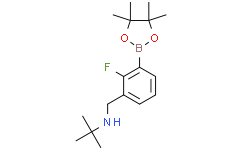N-(2-氟-3-(4,4,5,5-四甲基-1,3,2-二氧硼杂环戊烷-2-基)苄基)-2-甲基丙-2-胺