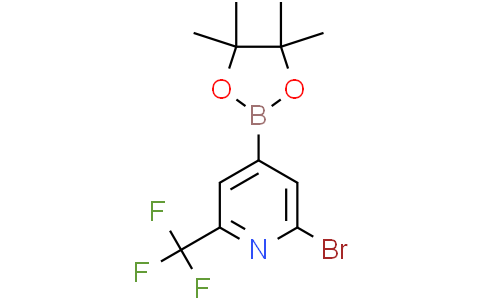2-bromo-4-(4,4,5,5-tetramethyl-1,3,2-dioxaborolan-2-yl)-6-(trifluoromethyl)pyridine