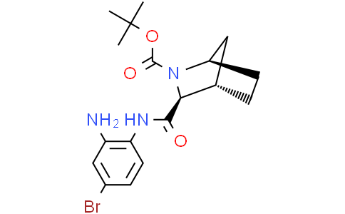 (1R,3S,4S)-tert-butyl3-((2-amino-4-bromophenyl)carbamoyl)-2-azabicyclo[2.2.1]heptane-2-carboxylateCas:1256387-73-1