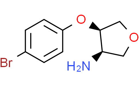 (3R,4R)-4-(4-bromophenoxy)tetrahydrofuran-3-amine