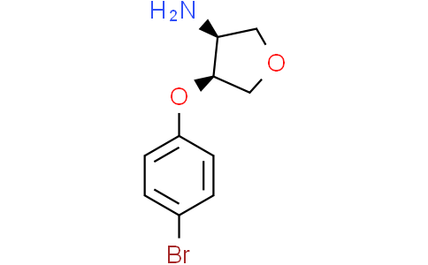 (3S,4S)-4-(4-bromophenoxy)tetrahydrofuran-3-amine