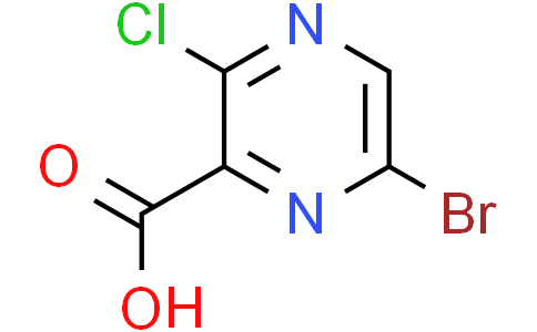 6-bromo-3-chloro-pyrazine-2-carboxylic acid
