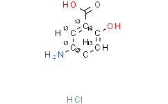 5-Aminosalicylic Acid-13C6 Hydrochloride (Mesalazine-13C6 Hydrochloride)