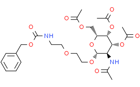 (2R,3R,4R,5R,6R)-5-acetamido-3,4-diacetoxy-6-[2-[2-(benzyloxycarbonylamino)ethoxy]ethoxy]tetrahydropyran-2-yl]methyl acetate