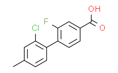 2'-氯-2-氟-4'-甲基- [1，1'-联苯基]-4-羧酸,95%
