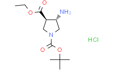 1-tert-butyl 3-ethyl (3R,4S)-4-aminopyrrolidine-1,3-dicarboxylate hydrochloride