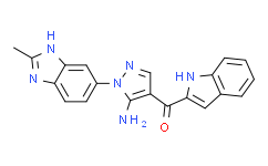 [5-氨基-1-(2-甲基-1H-苯并咪唑-6-基)-1H-吡唑-4-基]-1H-吲哚-2-基甲酮