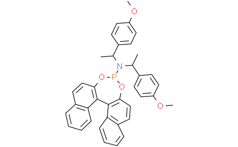 (11bR)-N,N-Bis[(1R)-1-(4-methoxyphenyl)ethyl]-dinaphtho[2,1-d:1′,2′-f][1,3,2]dioxaphosphepin-4-amineCas:1268169-10-3