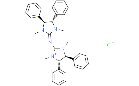 (4S,5S)-2-(((4S,5S)-1,3-Dimethyl-4,5-Diphenylimidazolidin-2-Ylidene)Amino)-1,3-Dimethyl-4,5-Diphenyl-4,5-Dihydro-1H-Imidazol-3-Ium ChlorideCas:1268449-00-8