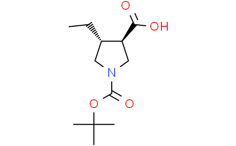 trans-1-tert-butoxycarbonyl-4-ethyl-pyrrolidine-3-carboxylic acid