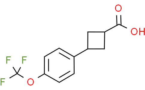 3-[4-(trifluoromethoxy)phenyl]cyclobutane-1-carboxylic acid