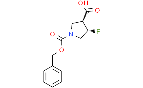 (3R,4S)-1-benzyloxycarbonyl-4-fluoro-pyrrolidine-3-carboxylic acid