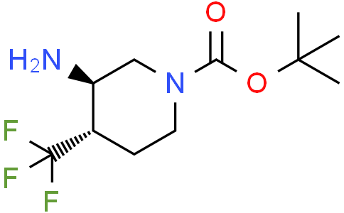 tert-butyl trans-3-amino-4-(trifluoromethyl)piperidine-1-carboxylate