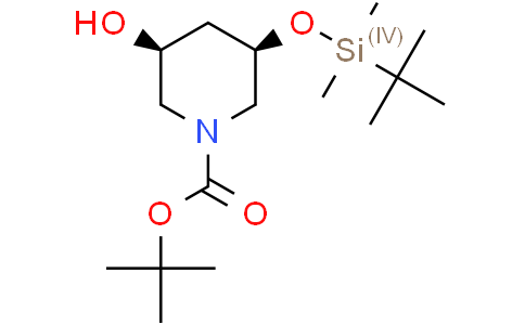 tert-butyl (3R,5S)-3-[(tert-butyldimethylsilyl)oxy]-5-hydroxypiperidine-1-carboxylate