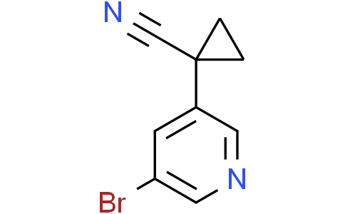 1-(5-bromo-3-pyridyl)cyclopropanecarbonitrile
