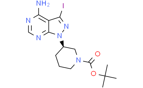 tert-butyl (3R)-3-{4-amino-3-iodo-1H-pyrazolo[3,4-d]pyrimidin-1-yl}piperidine-1-carboxylate