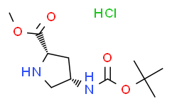 ((2S，4S)-4-((叔丁氧基羰基)氨基)吡咯烷-2-甲酸甲酯盐酸盐,≥95%
