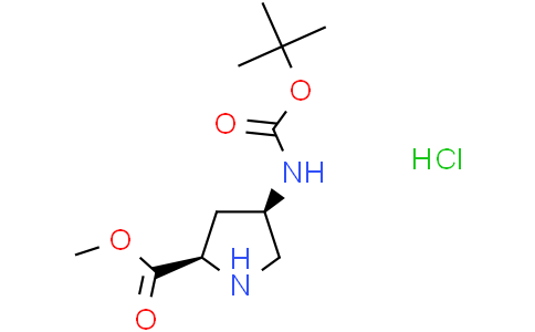 methyl (2R,4R)-4-(tert-butoxycarbonylamino)pyrrolidine-2-carboxylate hydrochloride