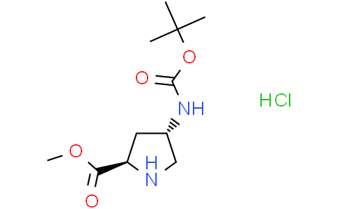 methyl (2R,4S)-4-(tert-butoxycarbonylamino)pyrrolidine-2-carboxylate hydrochloride