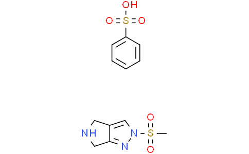 2-(methylsulfonyl)-2,4,5,6-tetrahydropyrrolo[3,4-c]pyrazole benzenesulfonate