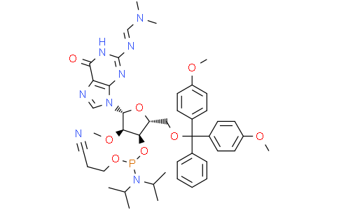 N2-二甲基甲脒-5'-O-DMT-2'-甲氧基鸟苷-3'-氰乙氧基亚磷酰胺