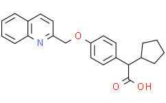 α-Cyclopentyl-4-(2-quinolinylmethoxy)benzeneacetic acid