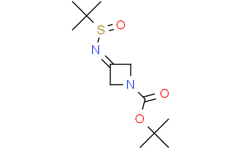 tert-butyl 3-[(2-methylpropane-2-sulfinyl)imino]azetidine-1-carboxylate
