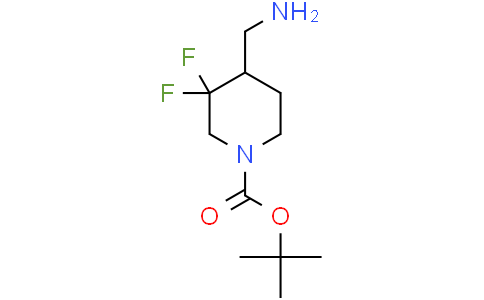 tert-butyl 4-(aminomethyl)-3,3-difluoropiperidine-1-carboxylate