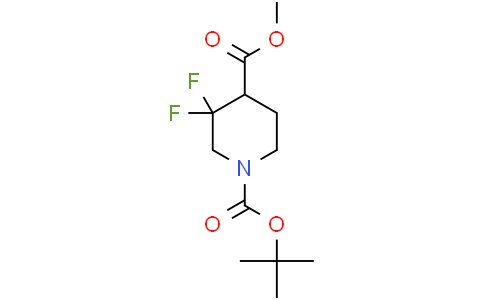 1-tert-butyl 4-methyl 3,3-difluoropiperidine-1,4-dicarboxylate