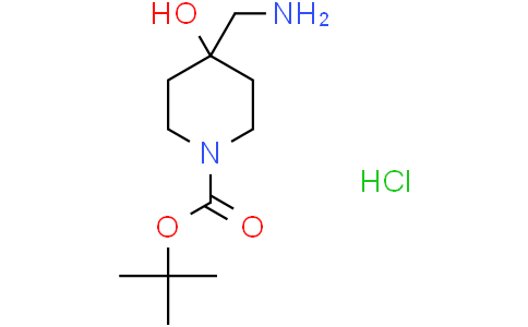 tert-butyl 4-(aminomethyl)-4-hydroxy-piperidine-1-carboxylate hydrochloride