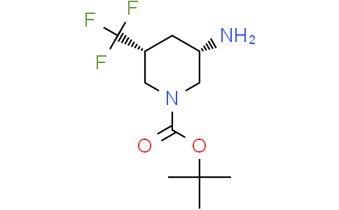 tert-butyl (3S,5R)-3-amino-5-(trifluoromethyl)piperidine-1-carboxylate