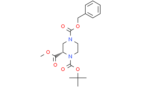 4-benzyl 1-tert-butyl 2-methyl (2S)-piperazine-1,2,4-tricarboxylate