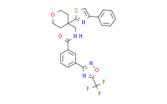 N-[[四氢-4-(4-苯基-2-噻唑基)-2H-吡喃-4-基]甲基]-3-[5-(三氟甲基)-1,2,4-恶二唑-3-基]苯甲酰胺