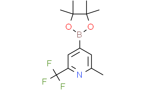 2-methyl-4-(4,4,5,5-tetramethyl-1,3,2-dioxaborolan-2-yl)-6-(trifluoromethyl)pyridine