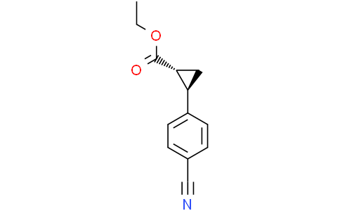 ethyl trans-2-(4-cyanophenyl)cyclopropanecarboxylate