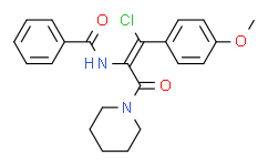 (Z)-N-(1-氯-1-(4-甲氧基苯基)-3-氧代-3-(哌啶-1-基)丙-1-烯-2-基)苯甲酰胺,≥95%