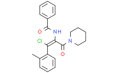 (Z)-N-(1-氯-3-氧代-3-(哌啶-1-基)-1-(邻甲苯基)丙-1-烯-2-基)苯甲酰胺,≥95%