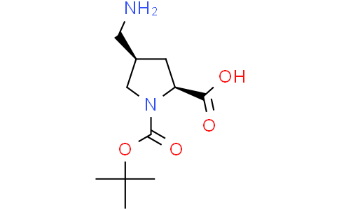 (2S,4R)-4-(aminomethyl)-1-[(tert-butoxy)carbonyl]pyrrolidine-2-carboxylic acid