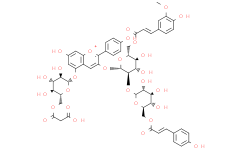 天竺葵色素-3-O-[6-O-(E)-阿魏酰基-2-O-{6-O-(E)-p-香豆酰基-β-D-葡萄糖苷}-β-D-葡萄糖苷]-5-O-(6-O-丙二酰基)-β-D-葡萄糖苷